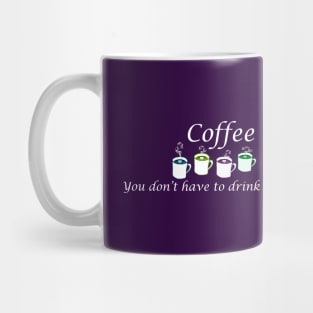 Coffee With Friends white lettering Mug